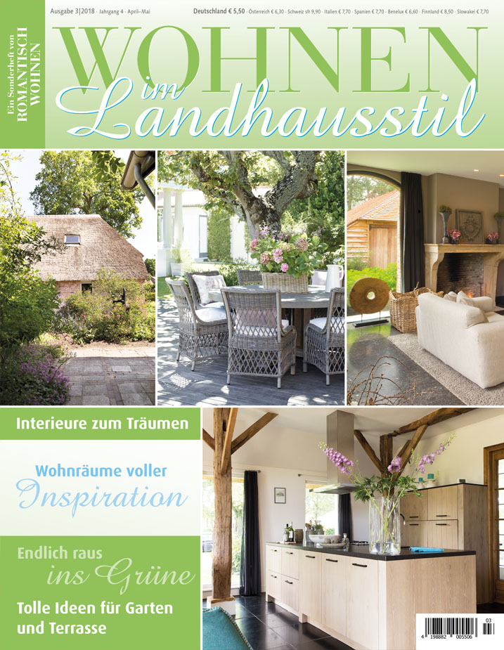 Wohnzeitschrift: Wohnen im Landhausstil